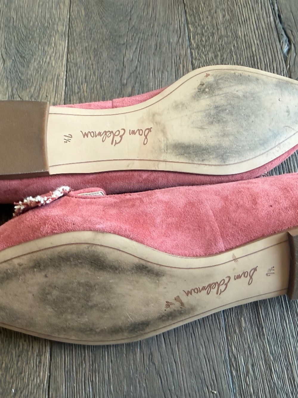 Sam Edelman Pink Suede Shoes - Picture 2 of 5